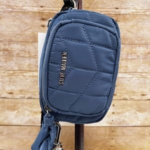 Steve Madden mini crossbody in periwinkle/ocean blue